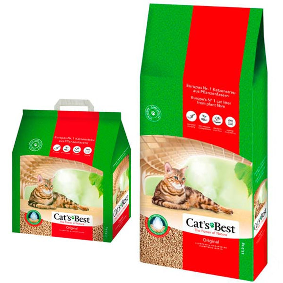 CAT'S BEST . Arena aglomerante de fibra vegetal