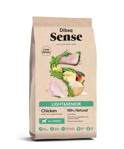 SENSE DOG LOW GRAIN LIGHT &amp; SENIOR CHICKEN